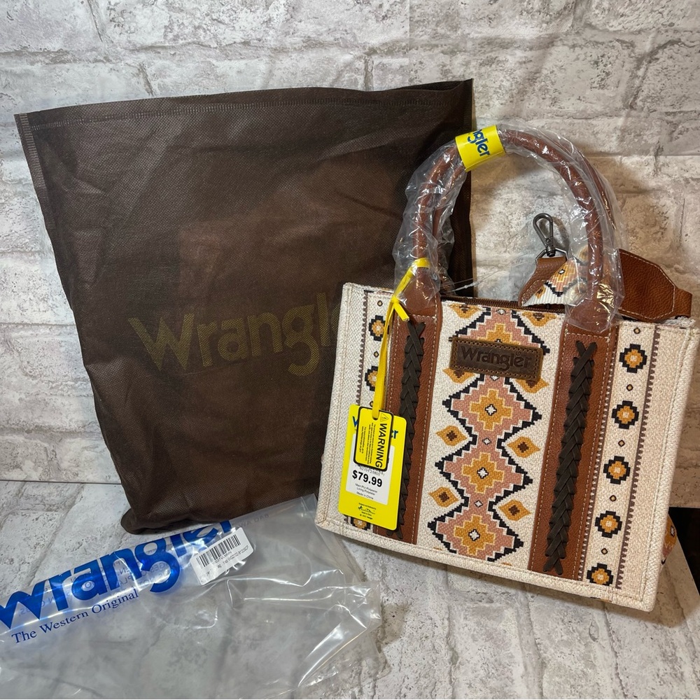 Wrangler Southwestern Print Small Tote Crossbody NWT